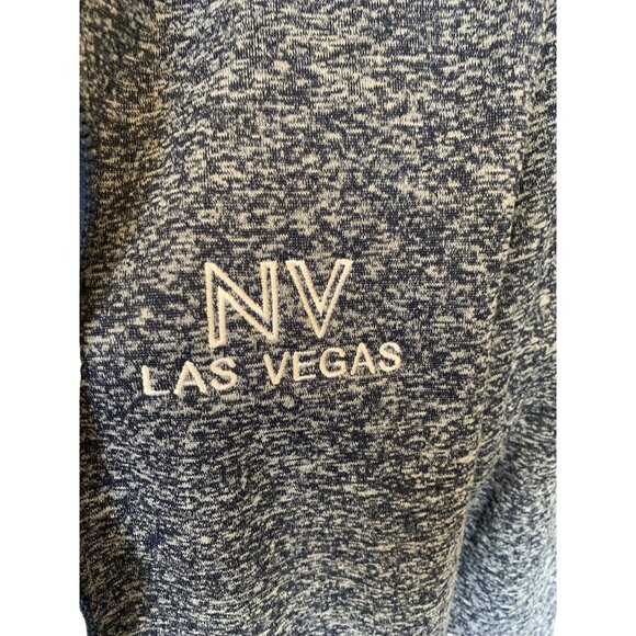 Navy Blue Zip-Up Las Vegas Jacket with Hood sz Large - Picture 2 of 4